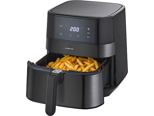 De Ninja Airfryer MAX PRO bakt frietjes met hete lucht en slechts een klein beetje olie, waardoor ze goudbruin en krokant worden zonder overtollig vet.