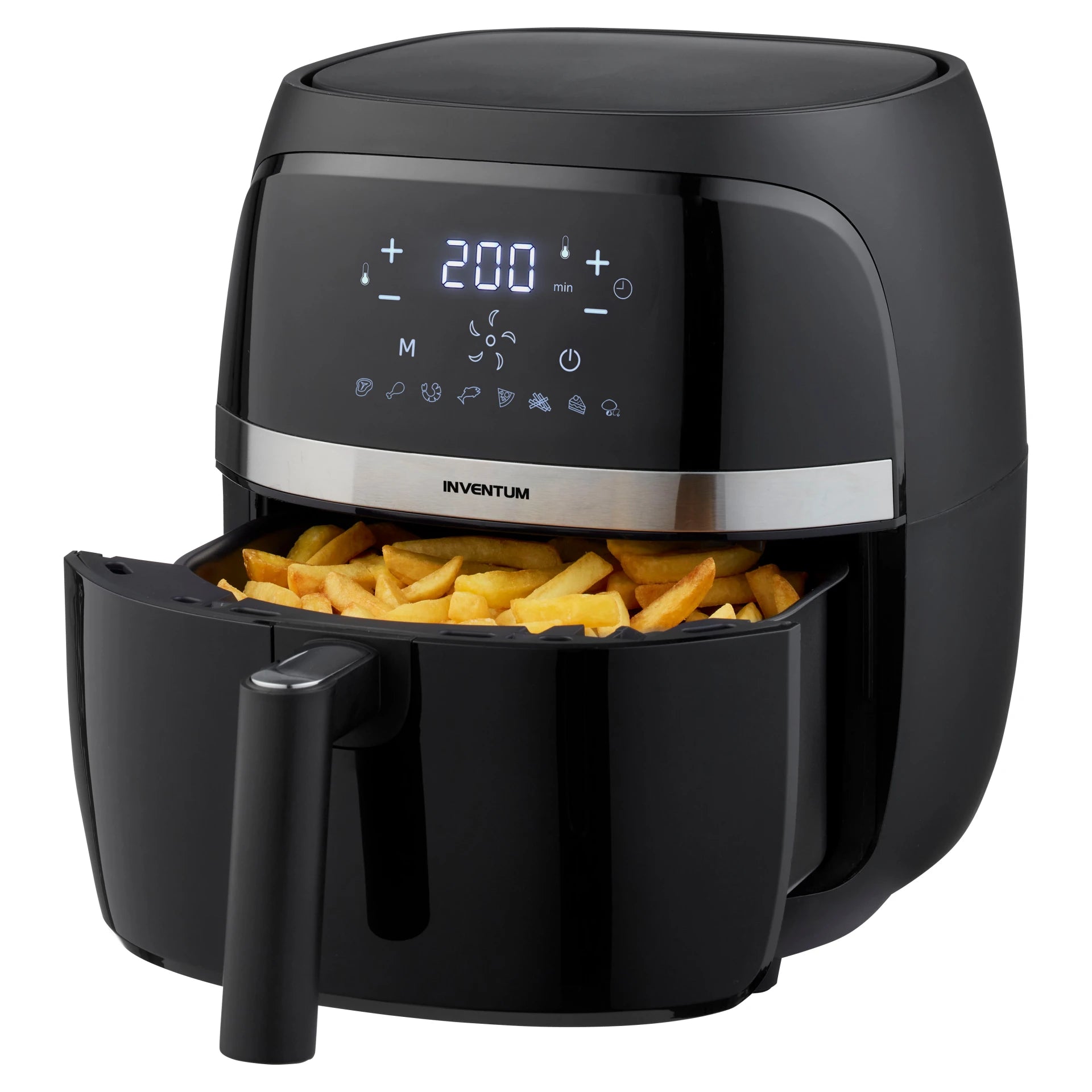 Een volledige maaltijd (gebraden kip met groenten) bereid in de Ninja Airfryer MAX PRO. Dankzij de efficiënte hete-luchttechnologie is dit gerecht sneller klaar en met minder energie verbruikt dan in een conventionele oven.